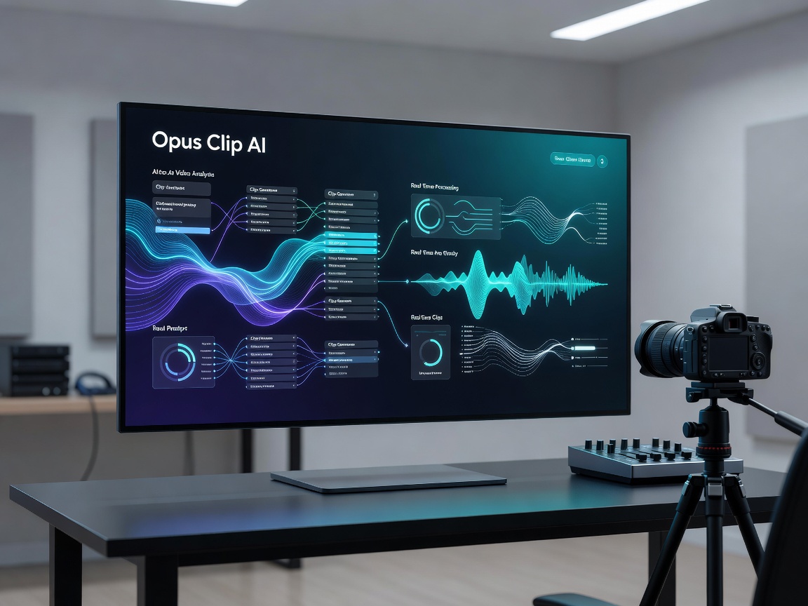 Opus Clip AI Interface Banner for Video Creators